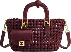 Luxury Woven Handbag Set