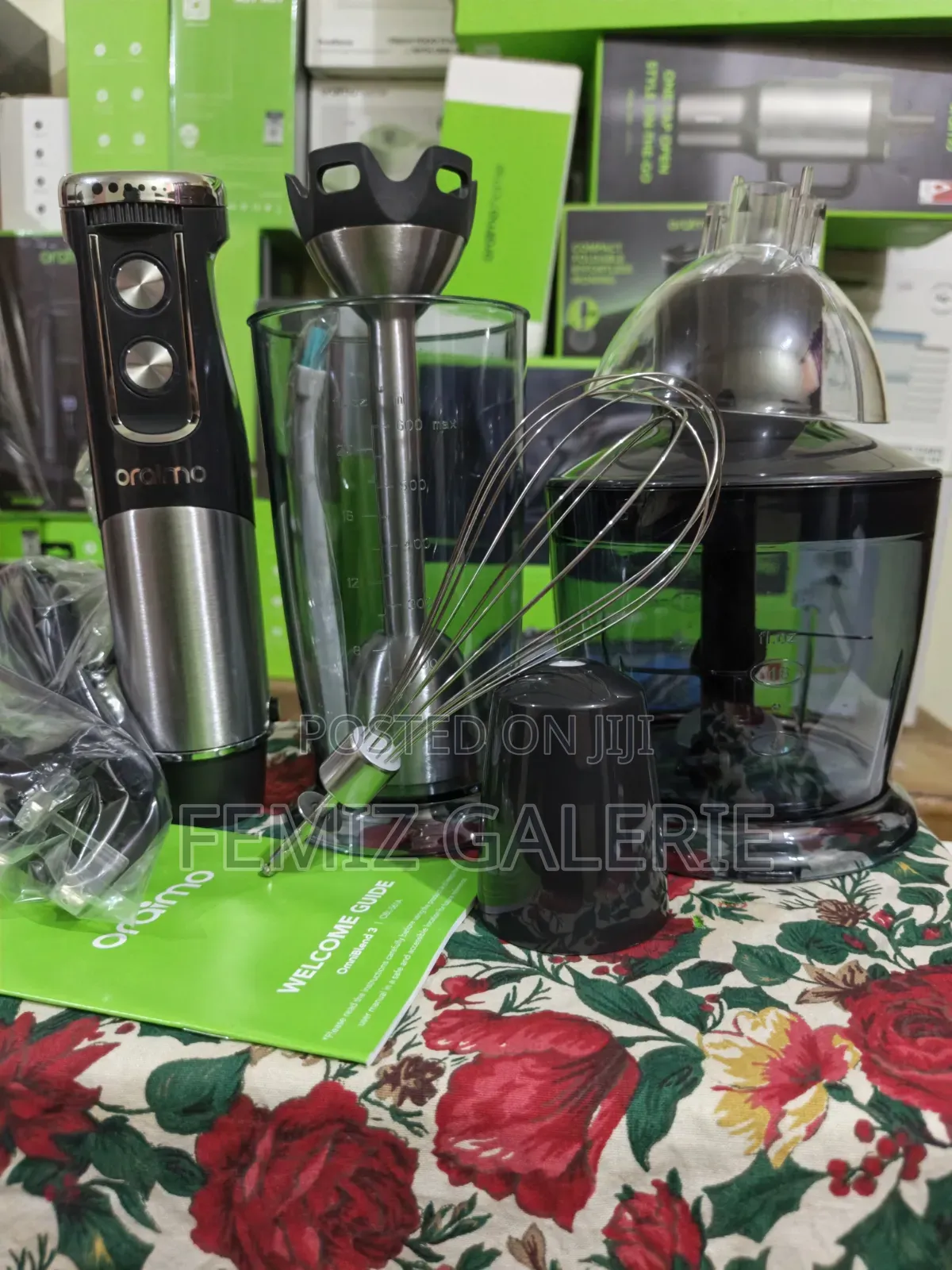 Oraimo OmniBlend 3 800W 6In1 Rapid Blending Hand Blender