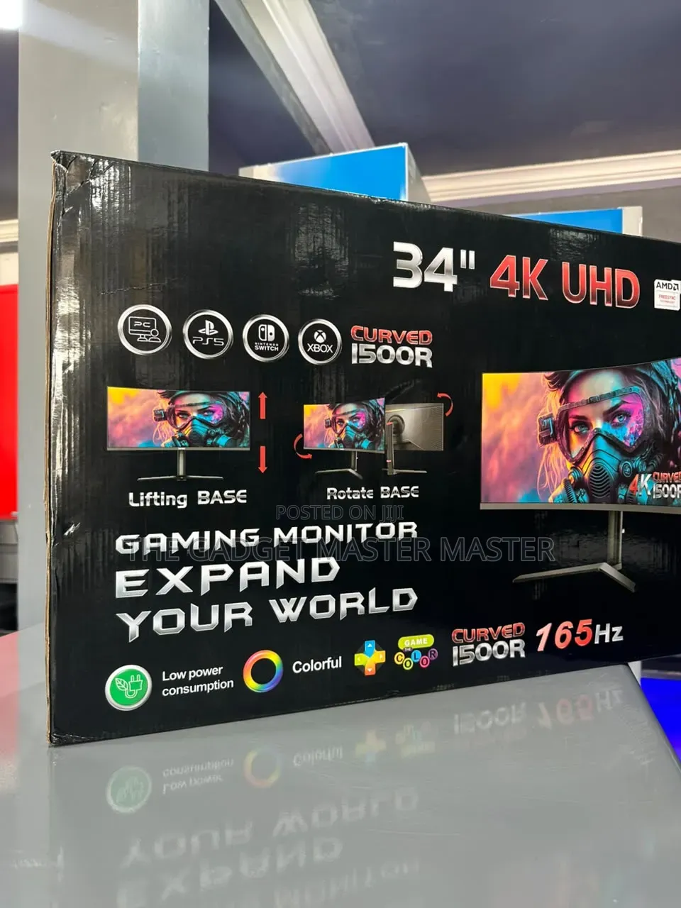 Surge SG-GM340U 4K UHD Curved Gaming Monitor