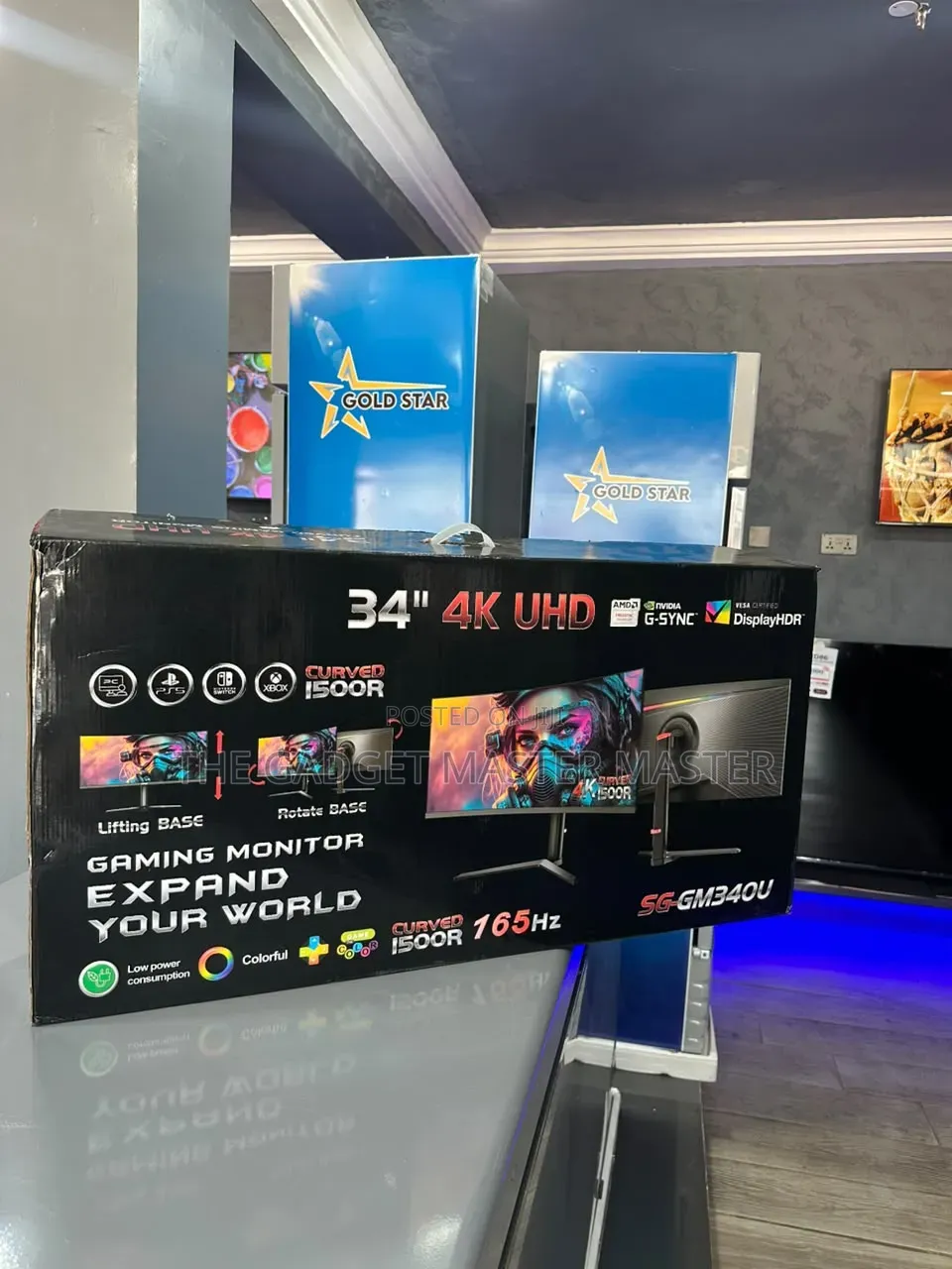 Surge SG-GM340U 4K UHD Curved Gaming Monitor