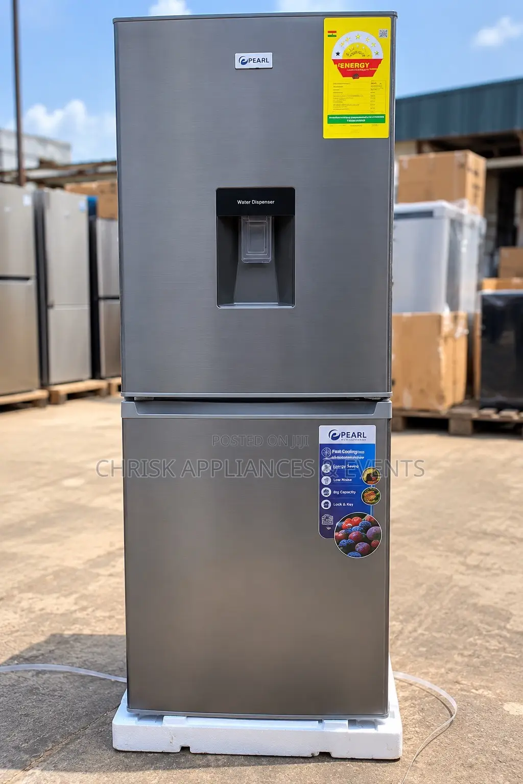  Pearl 246l Refrigerator-Freezer With Water Dispenser
