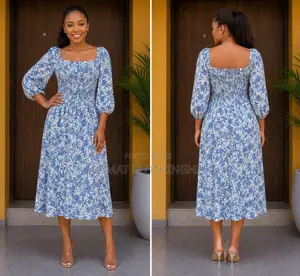 Blue Floral Dress