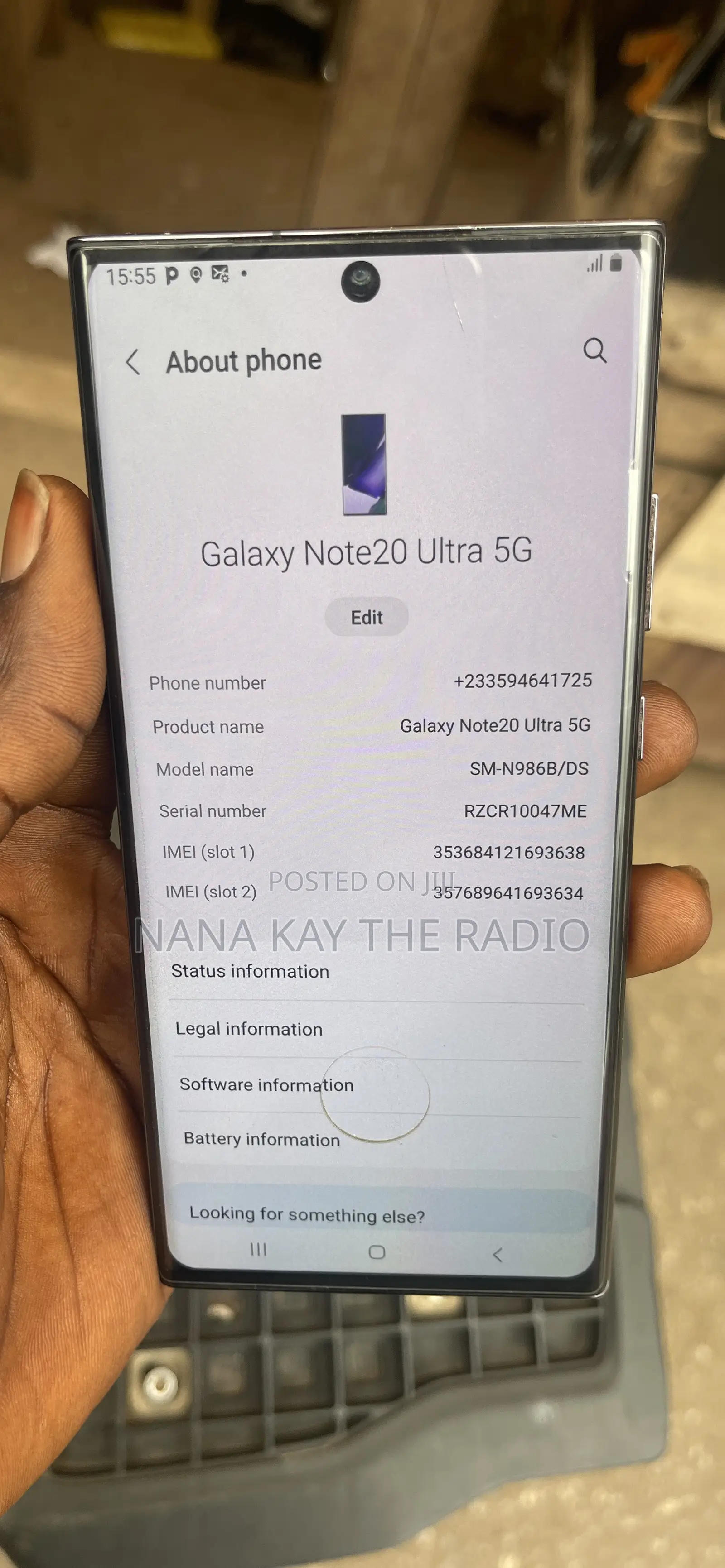 Samsung Galaxy Note 20 Ultra 5G 256 GB Black