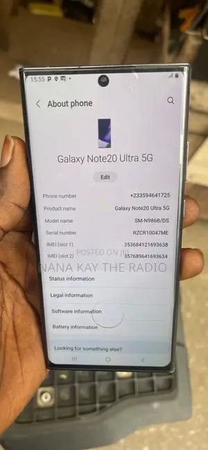 Samsung Galaxy Note 20 Ultra 5G 256 GB Black