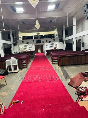 Red Wine Industrial Carpet for Church and Conference Rooms