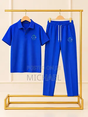 Short-Sleeve Shirt and Matching Trousers