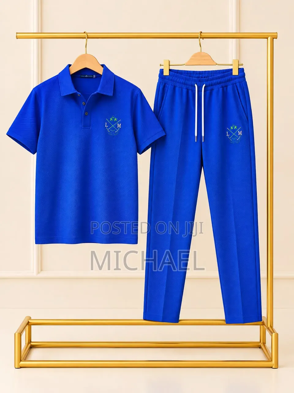 Short-Sleeve Shirt and Matching Trousers