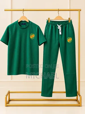Short-Sleeve Shirt and Matching Trousers