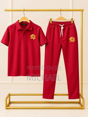 Short-Sleeve Shirt and Matching Trousers