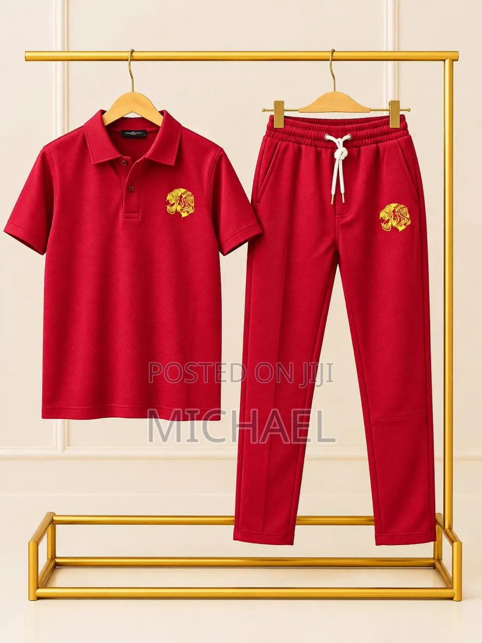 Short-Sleeve Shirt and Matching Trousers
