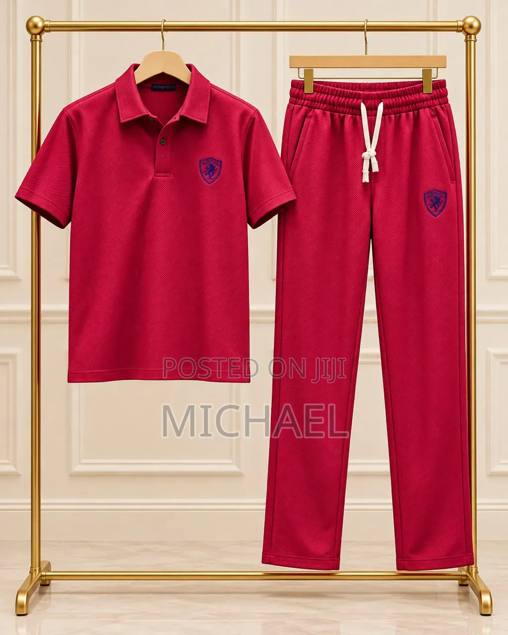 Short-Sleeve Shirt and Matching Trousers