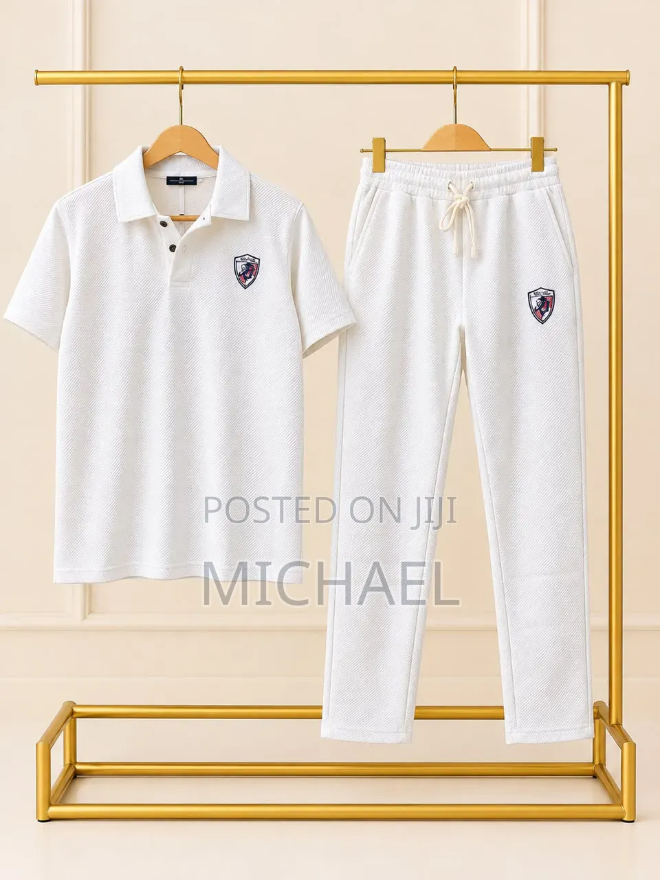 Short-Sleeve Shirt and Matching Trousers