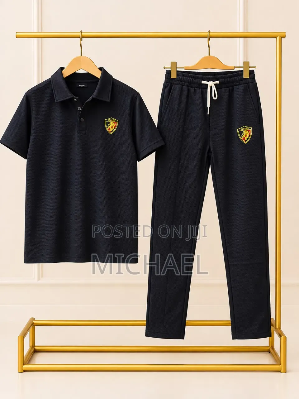 Short-Sleeve Shirt and Matching Trousers