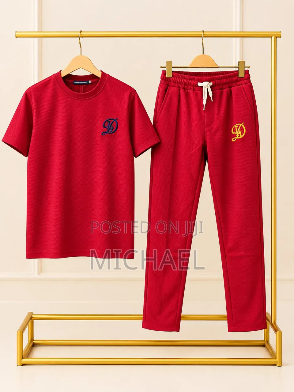 Short-Sleeve Shirt and Matching Trousers