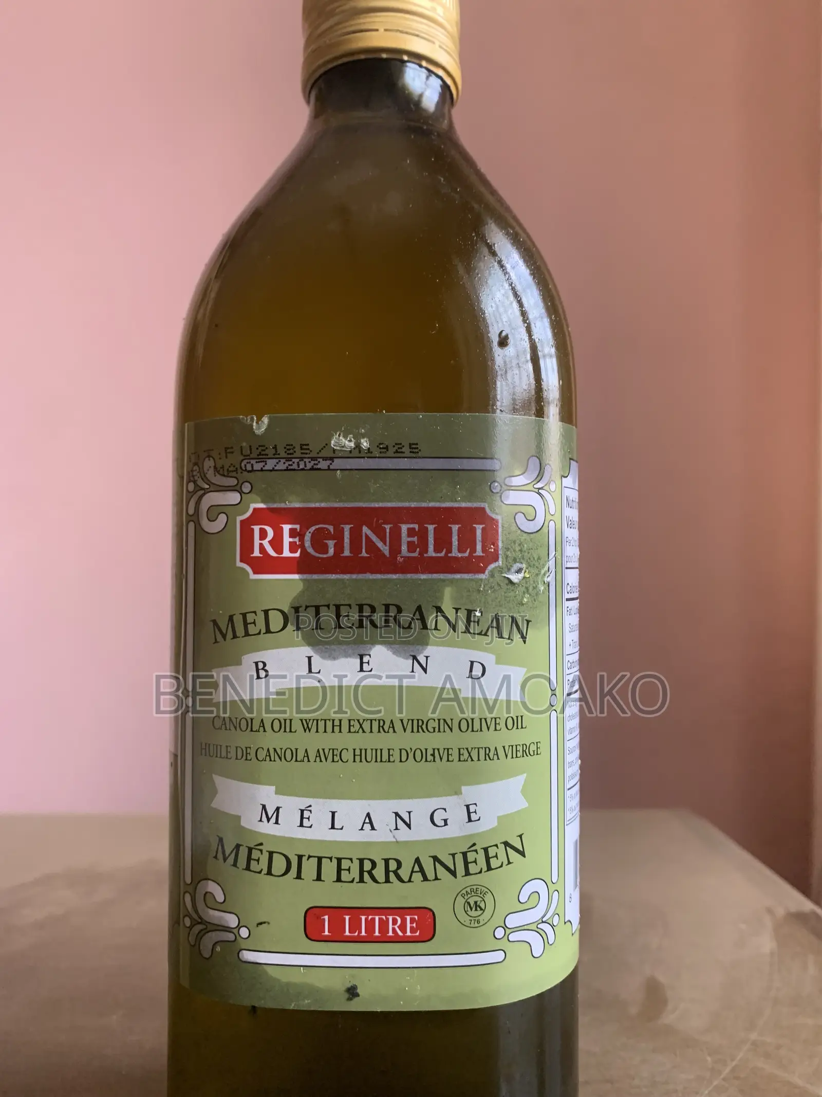 Reginelli Mediterranean Blend Canola Oil With Extra Virgin Oil