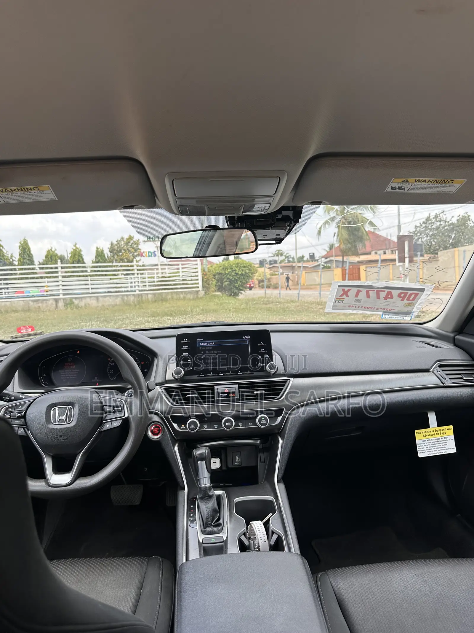 Honda Accord EX (1.5L 4cyl Turbo CVT) 2019 Black