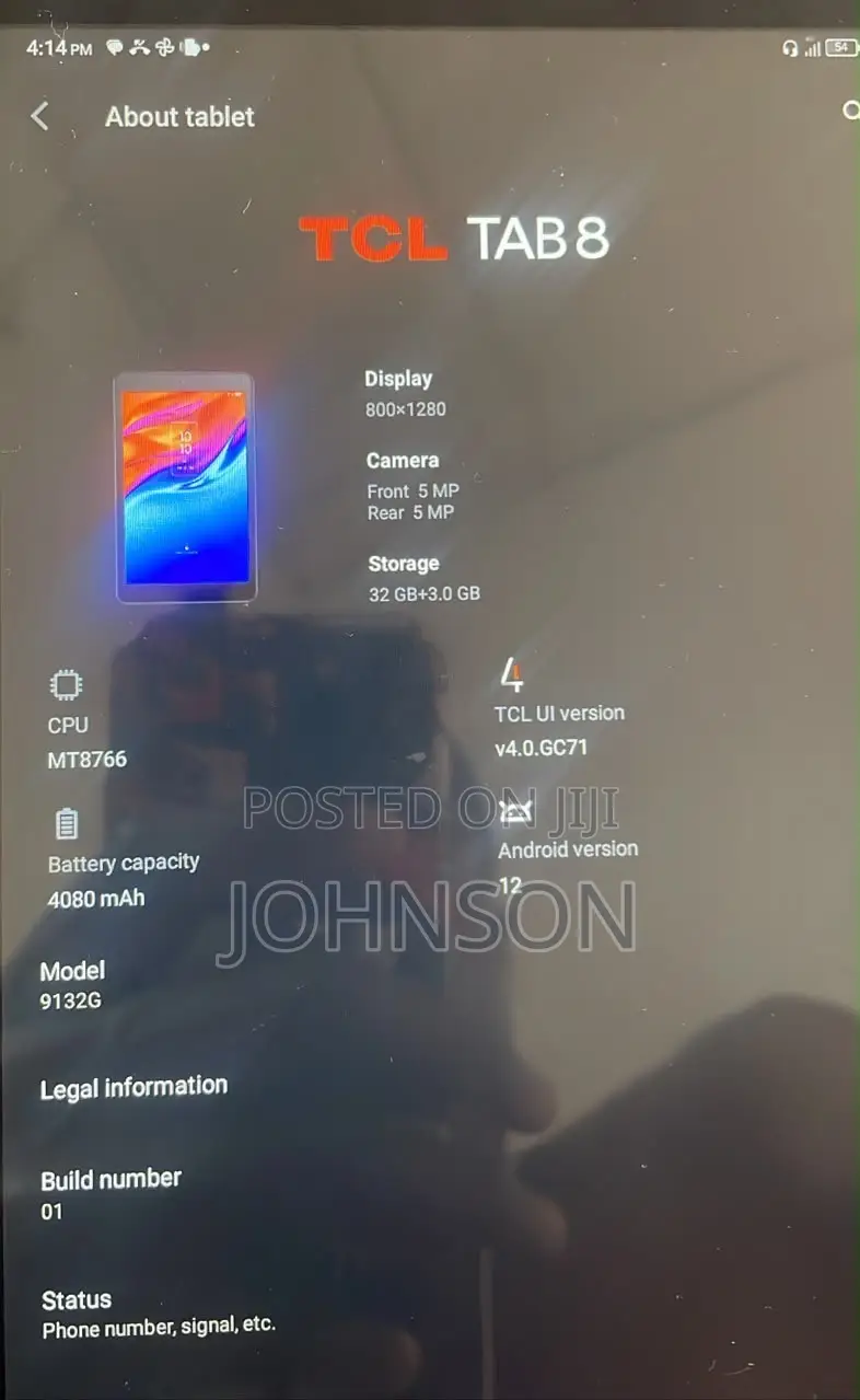 TCL Tab 8 4G 8 GB Black
