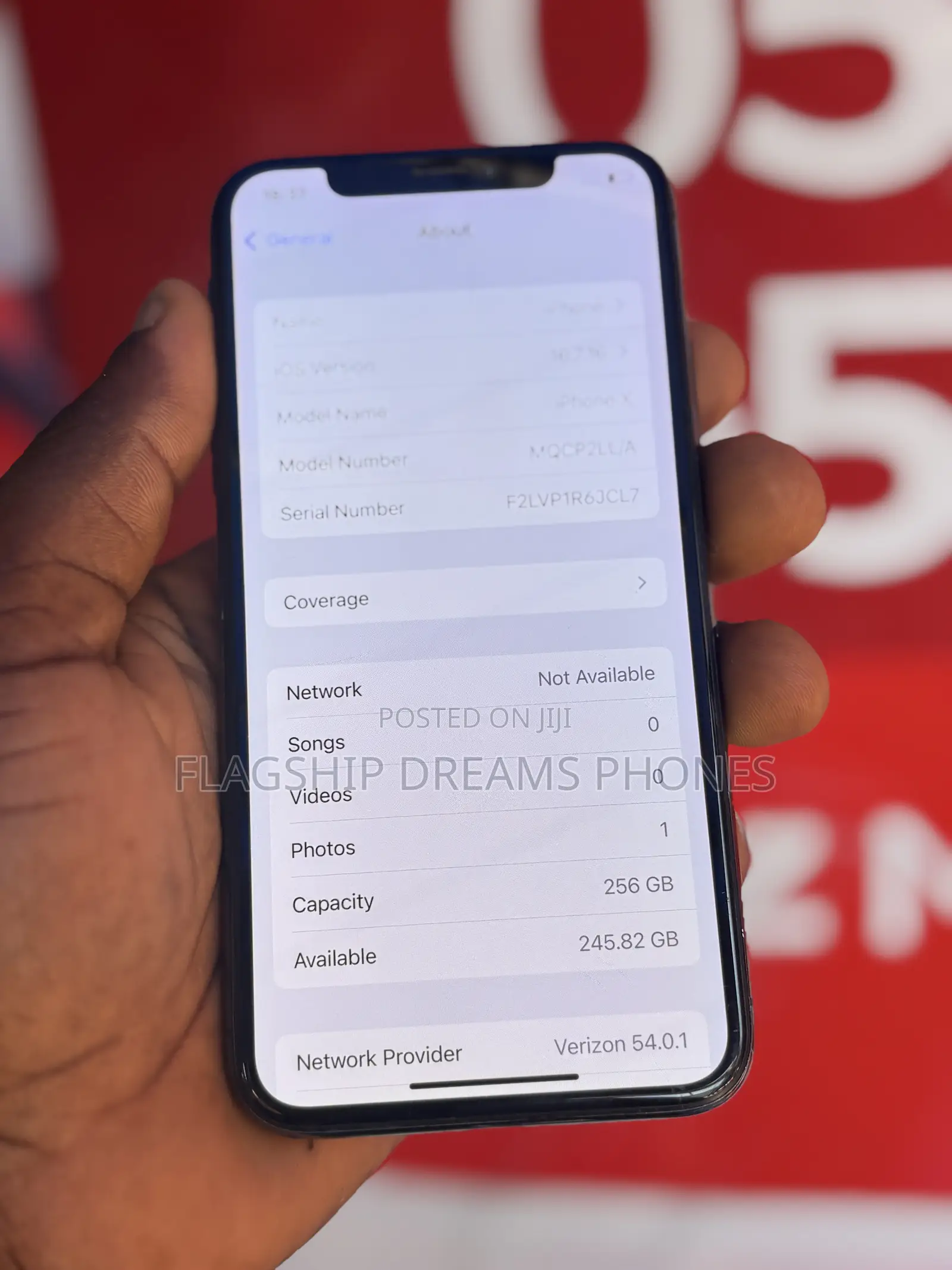 Apple iPhone X 256 GB Black