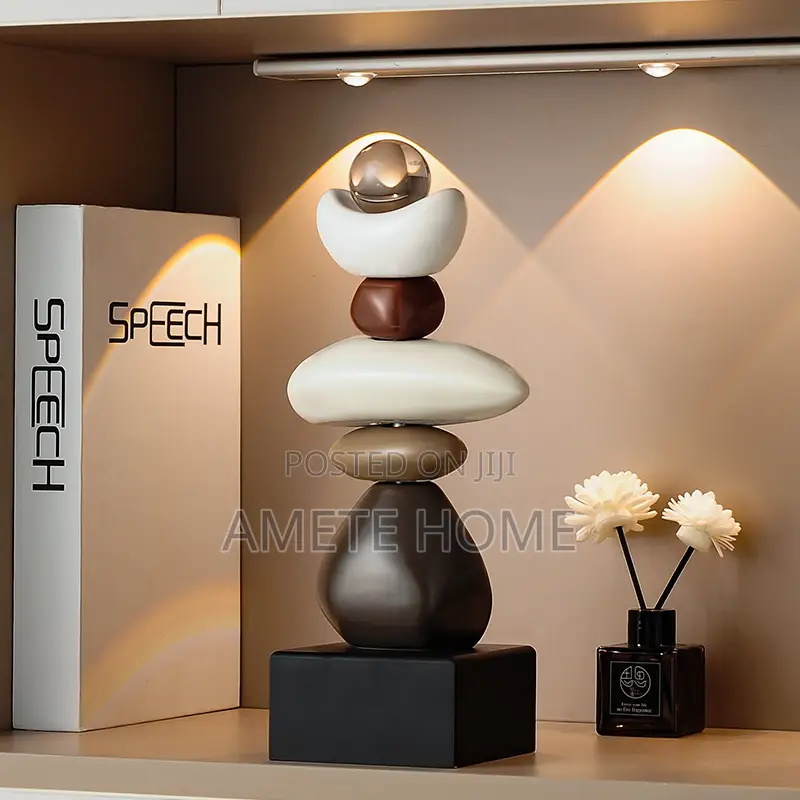 Modern Ceramic Rock Sculpture