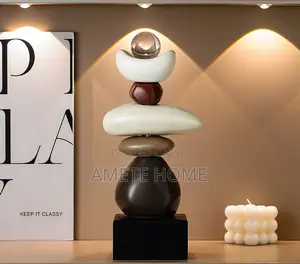 Modern Ceramic Rock Sculpture