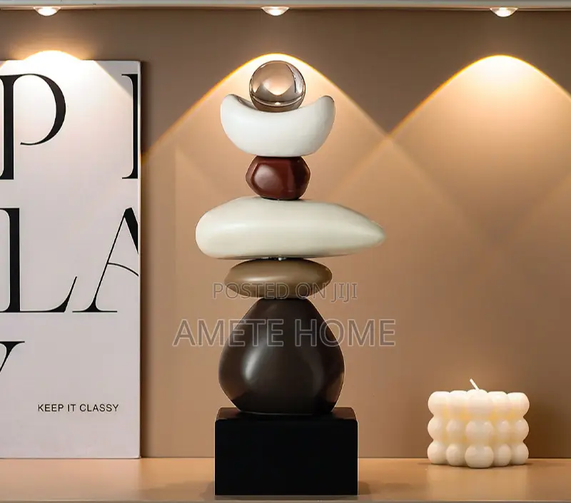 Modern Ceramic Rock Sculpture