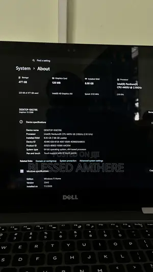 Laptop Dell Inspiron 15 8GB Intel Pentium SSD 512GB