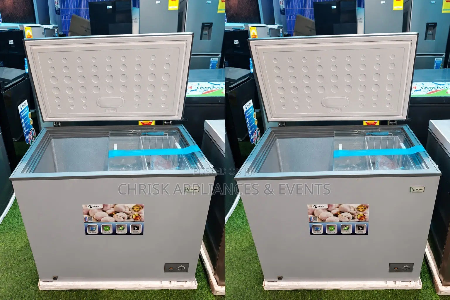 Pearl PCF-2530 200L Chest Freezer With Sliding Glass