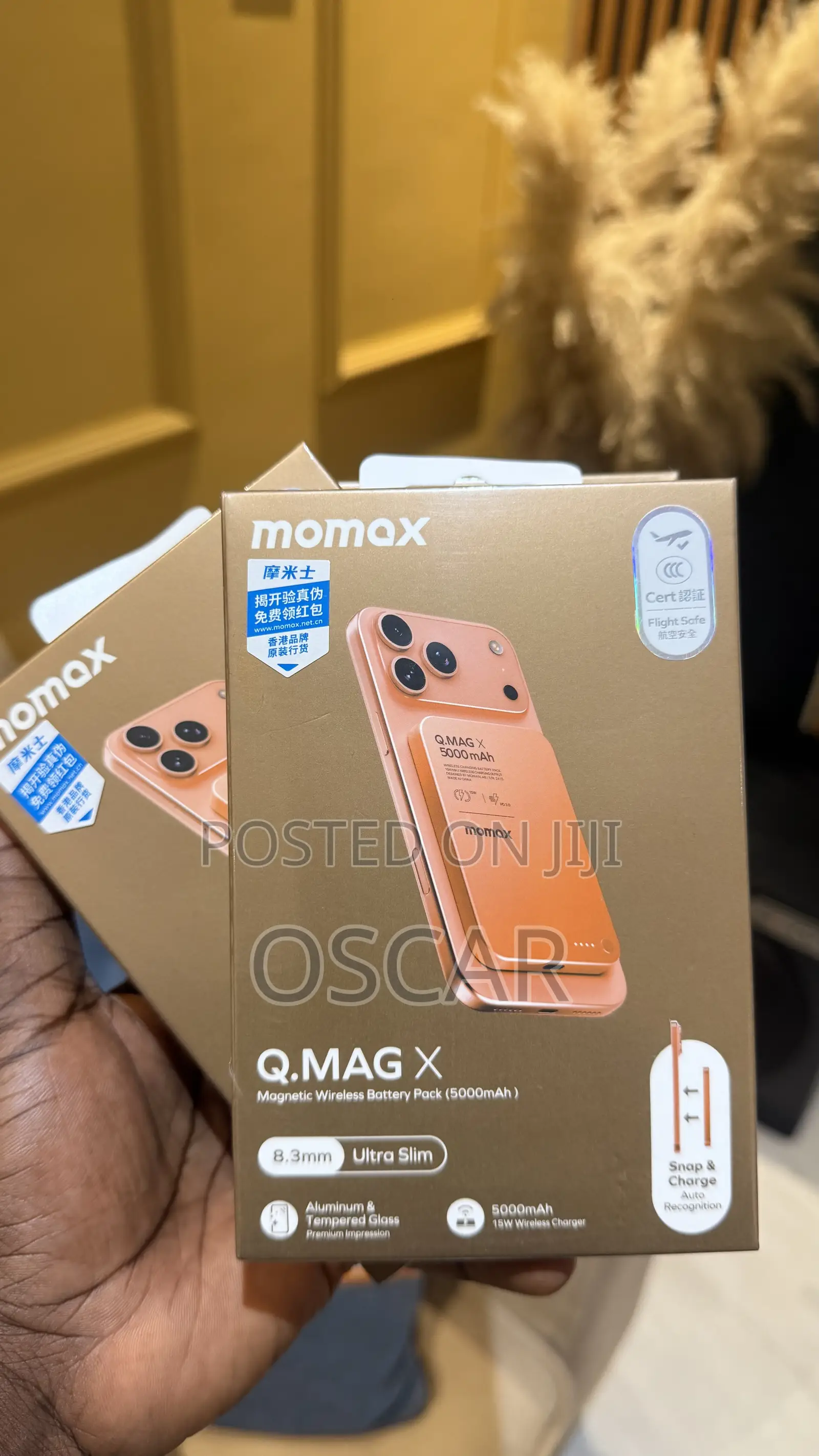 Momax Q.MAG X Wireless Power Bank(5000maH)