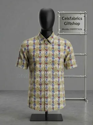 African Print Short Sleeve Shirt
