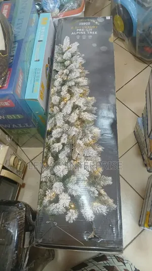 Tesco 6.5ft Luxury Pre-Lit Alpine Tree.
