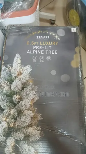 Tesco 6.5ft Luxury Pre-Lit Alpine Tree.