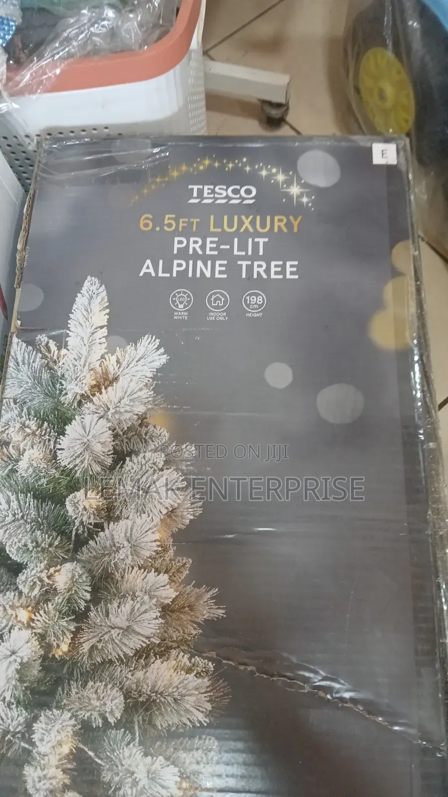 Tesco 6.5ft Luxury Pre-Lit Alpine Tree.