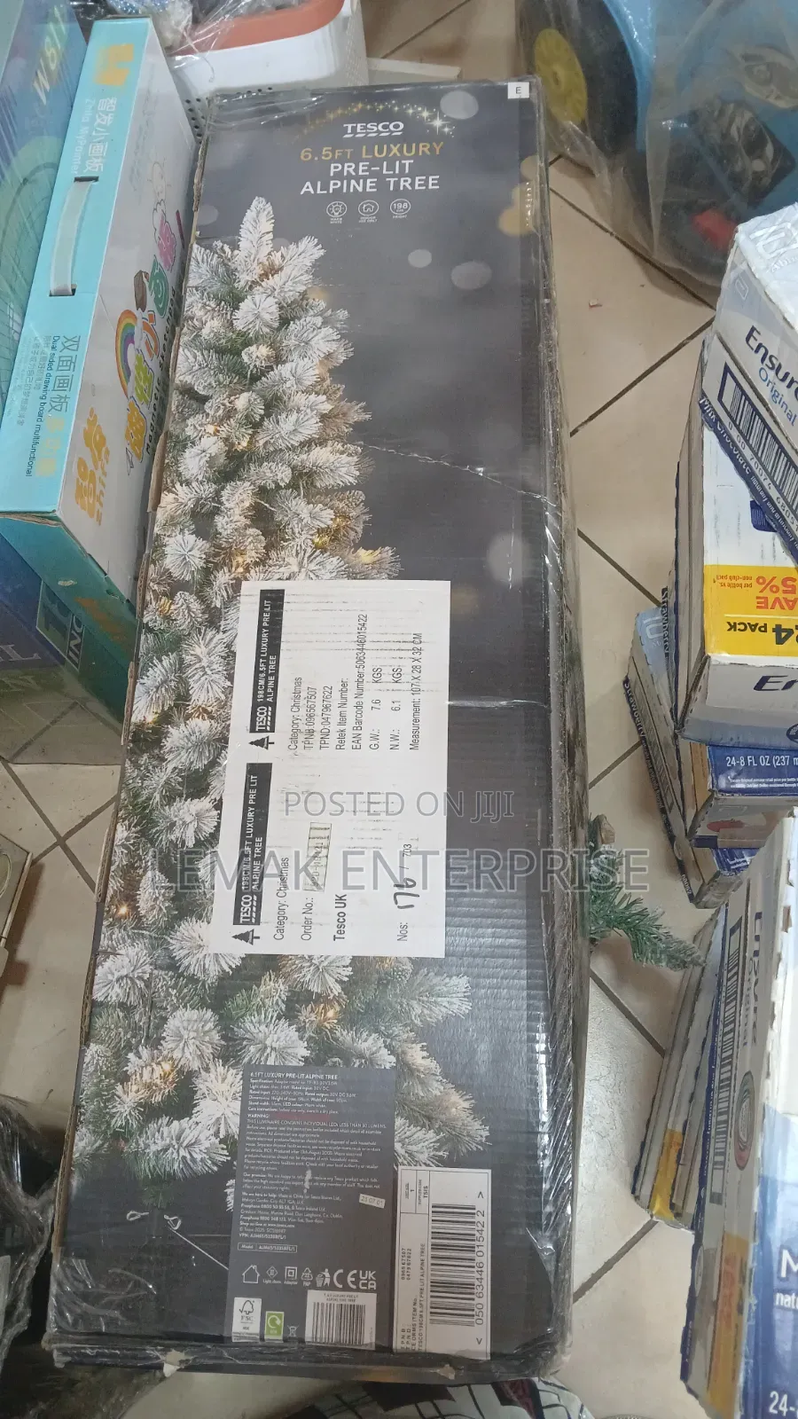 Tesco 6.5ft Luxury Pre-Lit Alpine Tree.