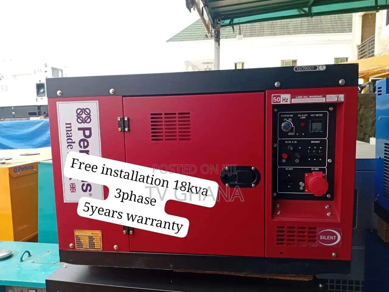 Perkins 18KVA 3-Phase Generator – Ideal for Offices, Shops18kva