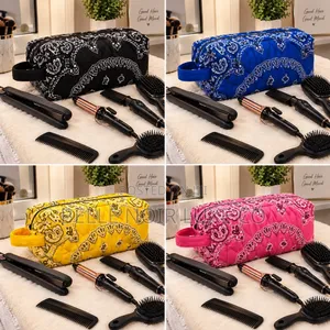 Bandana Hot Tools Bag,Belle Noir Luxe Co.