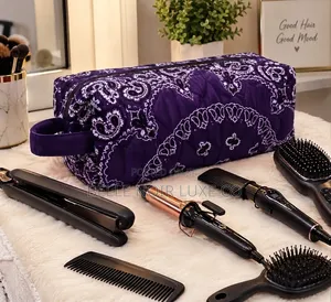 Bandana Hot Tools Bag,Belle Noir Luxe Co.
