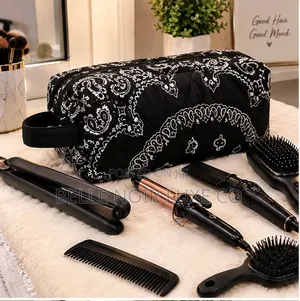 Bandana Hot Tools Bag,Belle Noir Luxe Co.