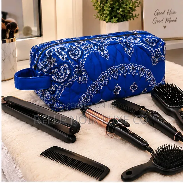 Bandana Hot Tools Bag,Belle Noir Luxe Co.