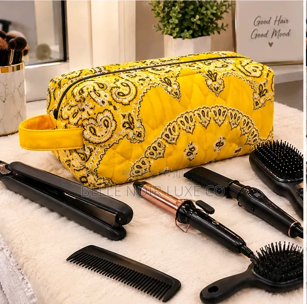 Bandana Hot Tools Bag,Belle Noir Luxe Co.