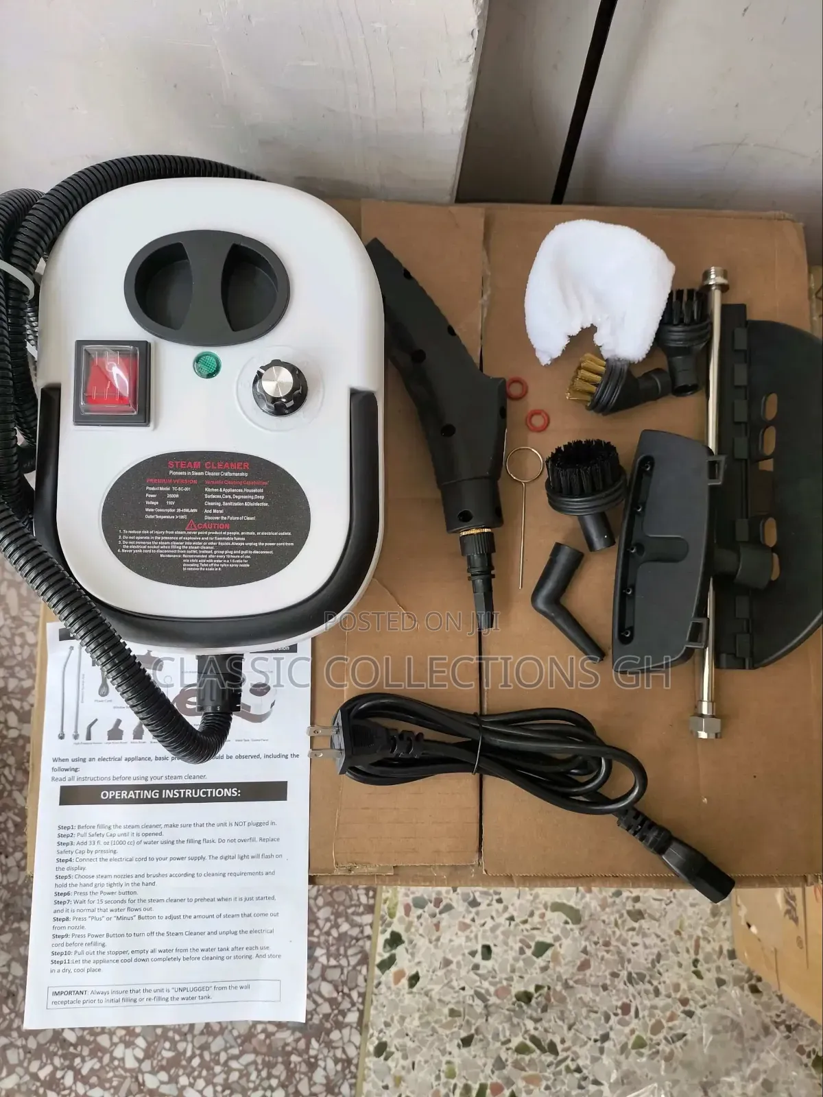 Professional Portable High Pressure Electric Handheld Steam Cleaner