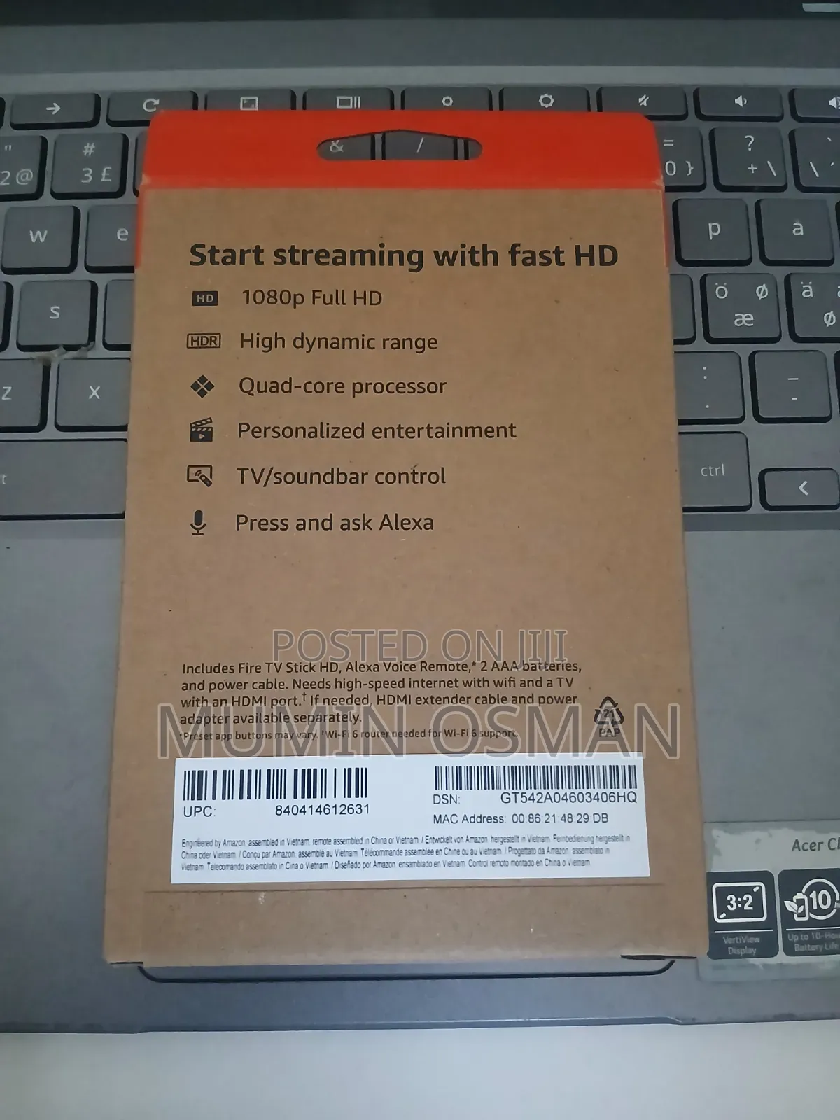 Amazon Fire TV Stick Hd 8gb Wifi