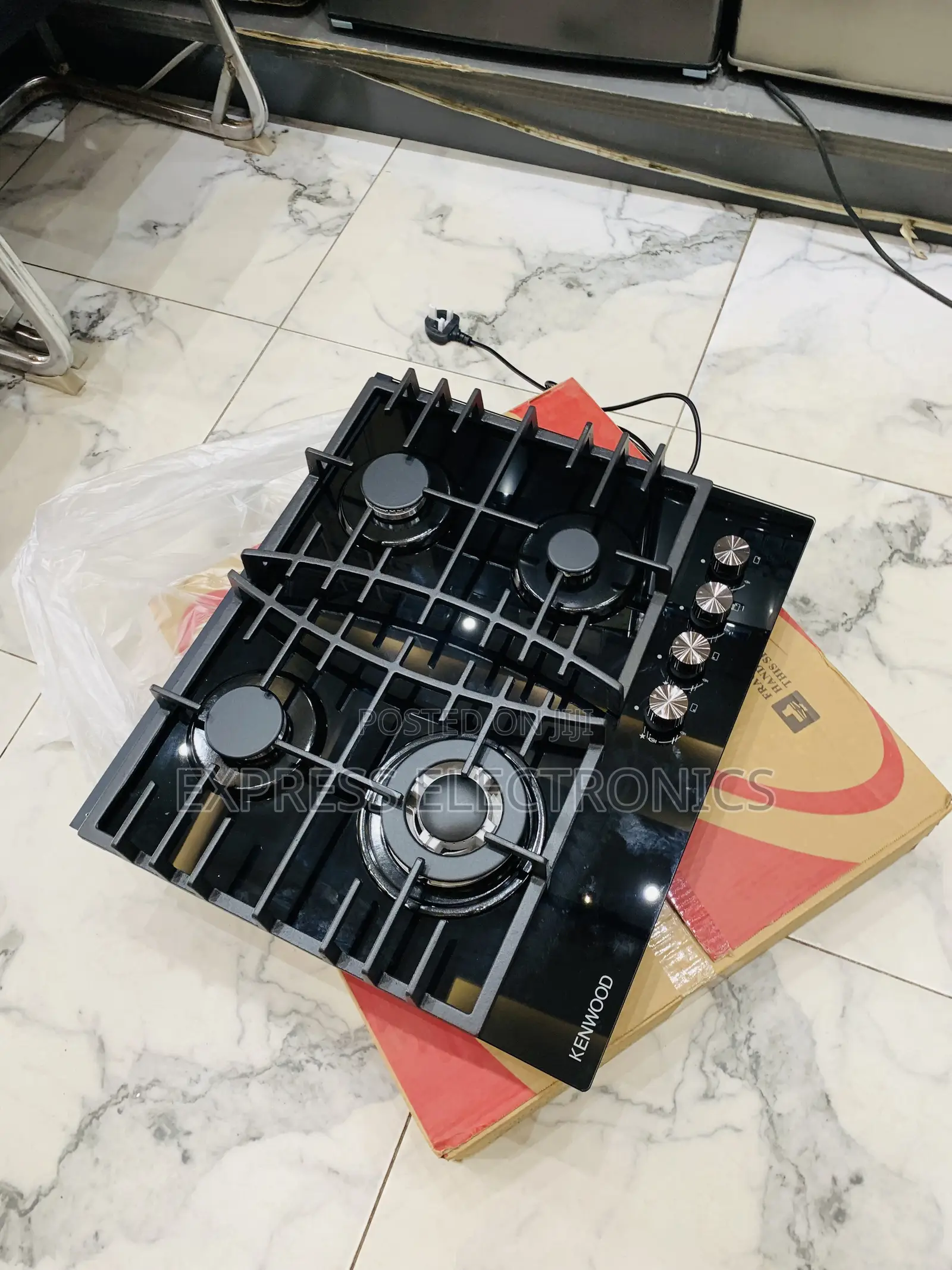 High Quality 4burner Gas Cooker Built in 60cm Black