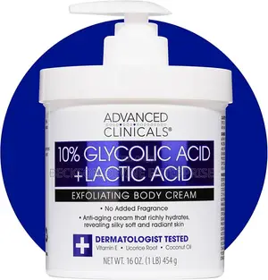 Advanced Clinical 10% Glycolic Acid+ Lactic Acid Exfoliating Cream 454