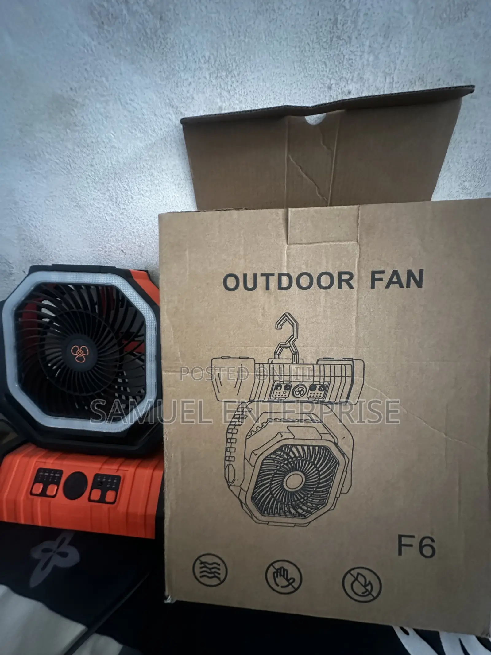 Fan With Light and Power Bank