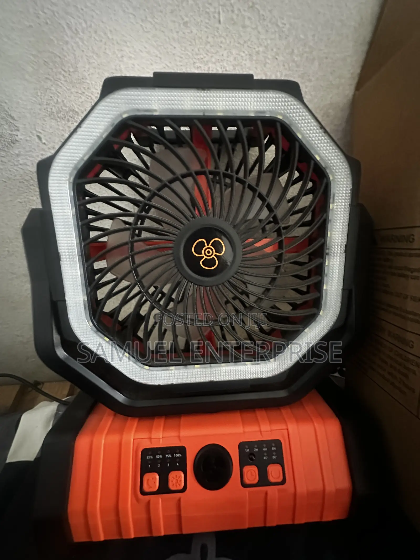 Fan With Light and Power Bank