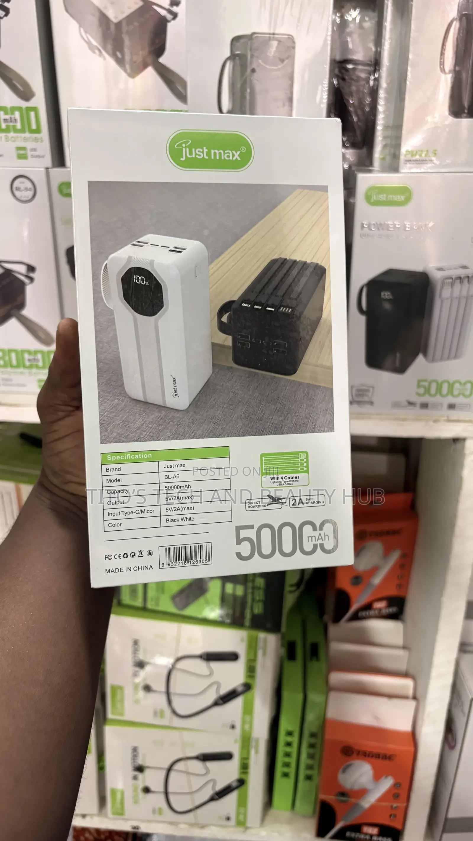 Just Max Power Bank 50000mah