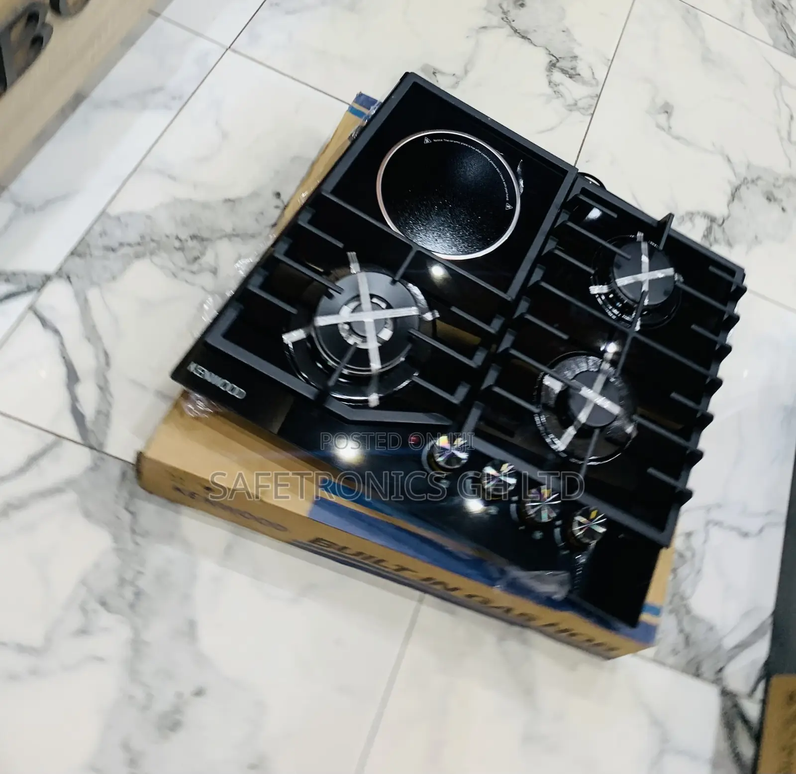 Kenwood Easy Cooking 60cm Inbuilt 1 Electric 3 Gas Hob