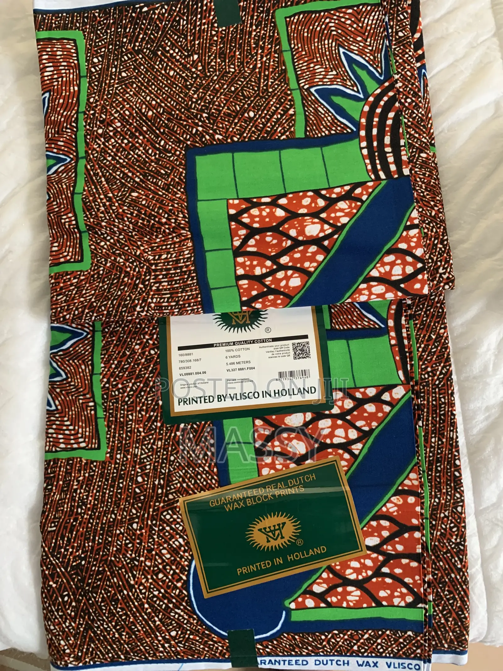 Original Holland Wax Fabric From Europe