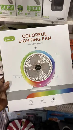 Colorful Lightning Fan