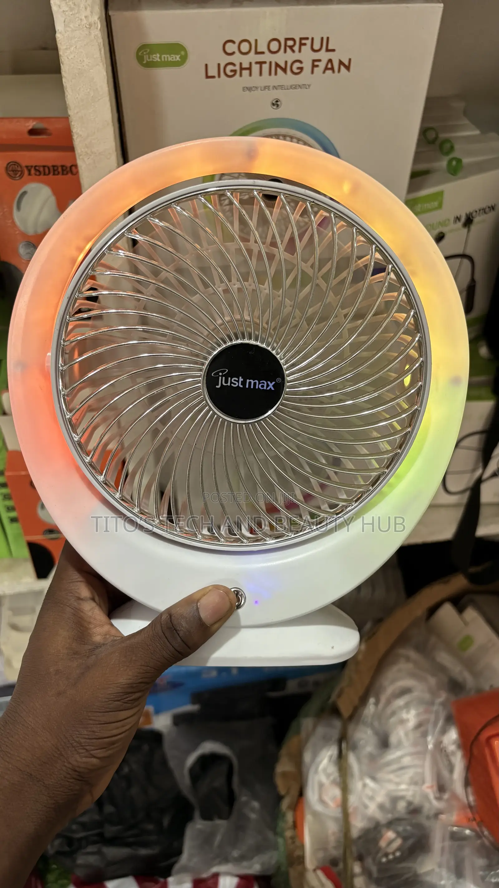 Colorful Lightning Fan